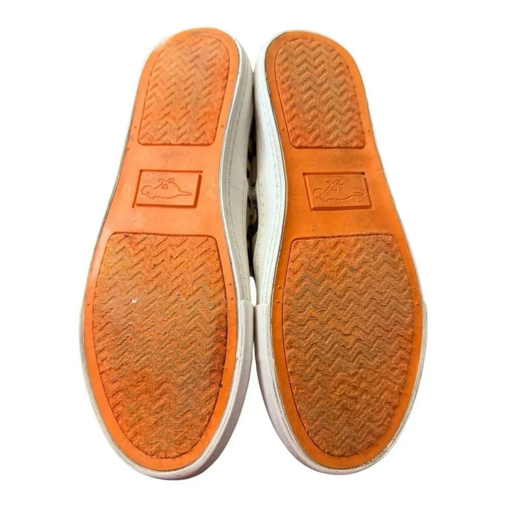 Rocket Dog Women's Leopard Slip-on Canvas Distressed Sneakers 6.5